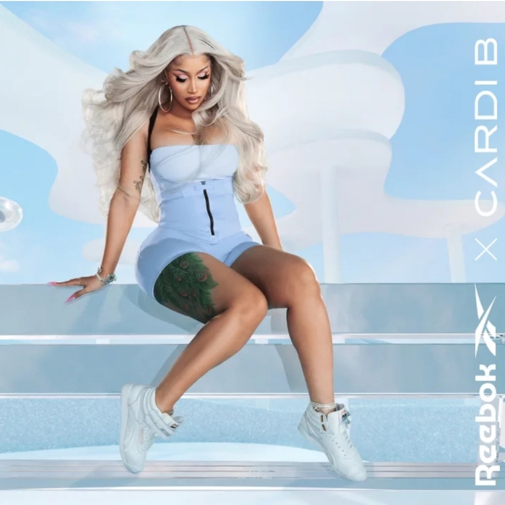Cardi B x Reebok Freestyle Hi shoes (Exclusive)  Unisex Size (limited edition)
